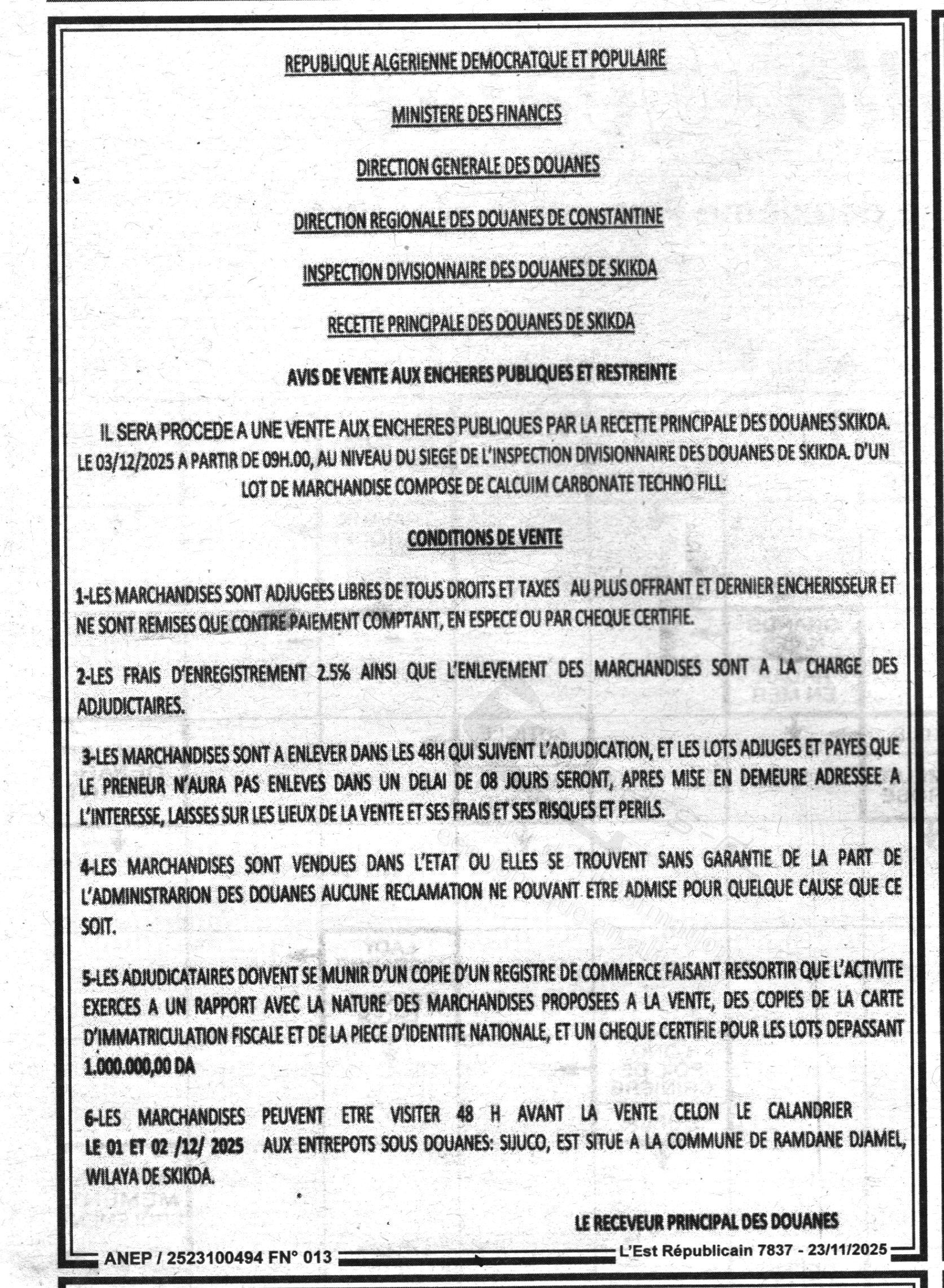 La capture est en cour de traitement. Merci de votre patience