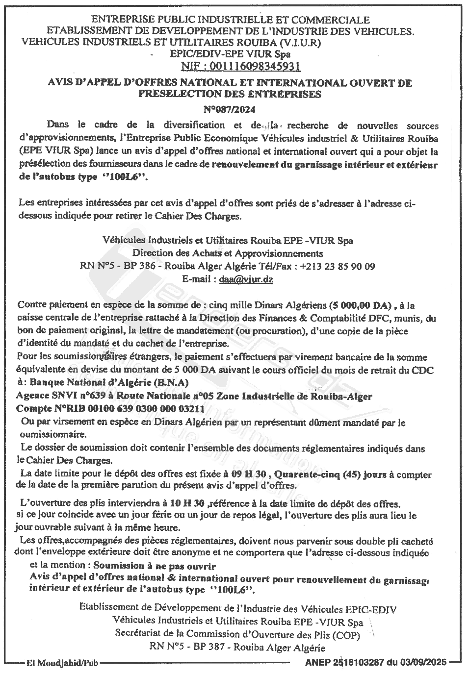 La capture est en cour de traitement. Merci de votre patience